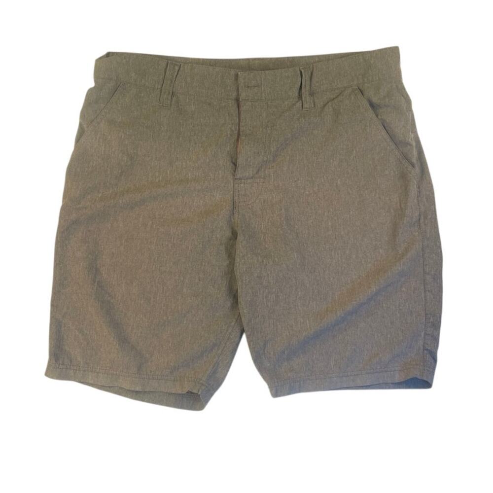 prAna Men's Stretch Zion Pull-On Hybrid Shorts Gray 33W